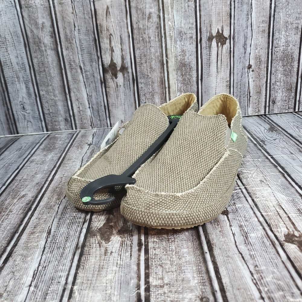 Sanuk Men's Rounder Slip On Casual Washable Loafer Brown Size 13